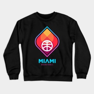 Modern Geometric Miami Heats Basketball Logo Redesign Crewneck Sweatshirt